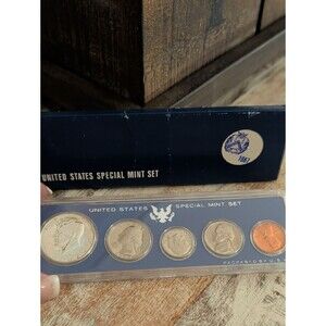 1967 US Special Mint Set OGP Kennedy Half 40% Silver
